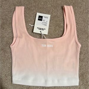 TEAM WANG Sparkles Crop Tank Top Size 2